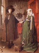 EYCK, Jan van Giovanni Arnolfini and His Wife Giovanna Cenami oil painting on canvas